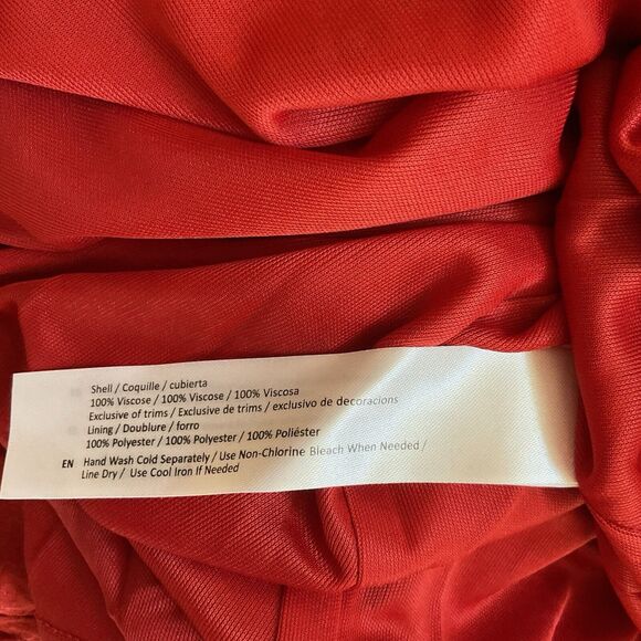 Band of the Free Josette Aurora Red Puff Sleeve Dress, Size XS NWT - Picture 15 of 16